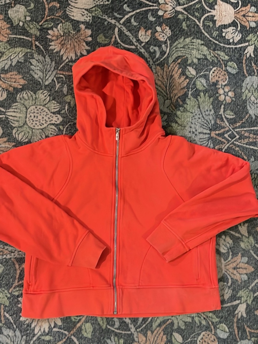 Lululemon scuba Hooded Zip Jacket in Orange
